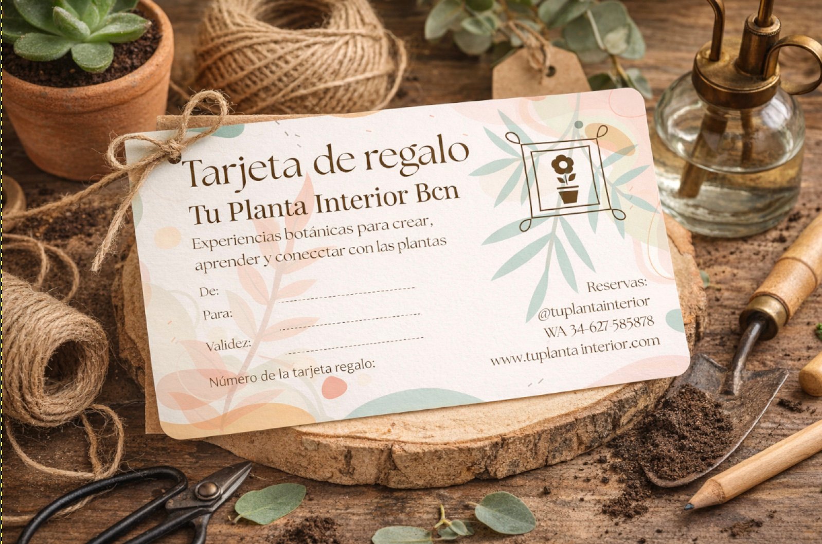 Tarjeta Regalo de Tu Planta Interior BCN